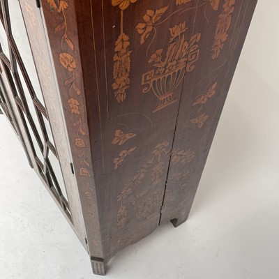 Lot 634 - An 18th century Dutch marquetry cabinet.