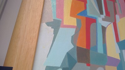 Lot 431 - Joyce TURNER (1920-2020) Pompeii Oil on board...