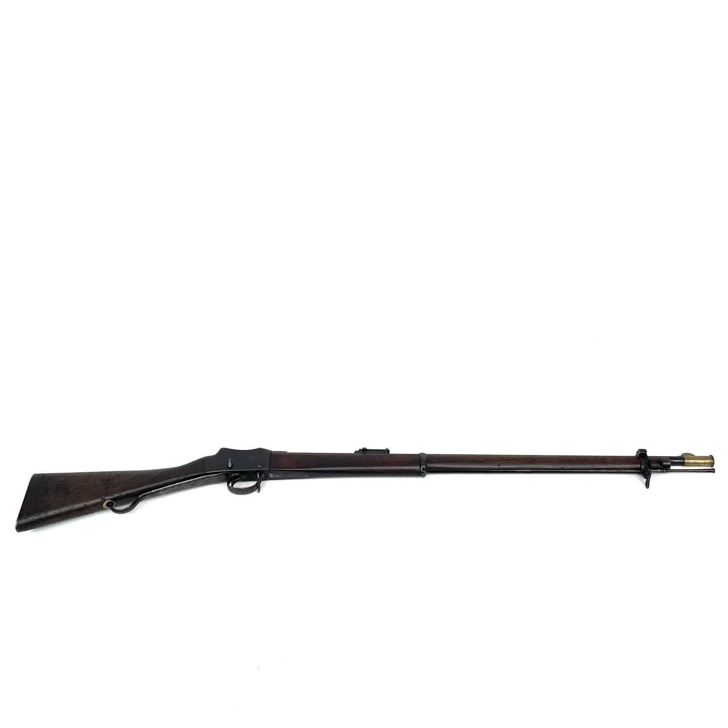 Lot 119 - An Enfield Martini Henry Mark IV long lever...