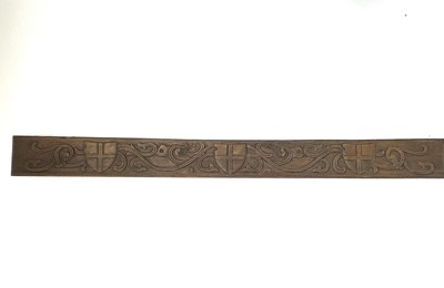 Lot 3075 - An Oak carved architectural frieze panel...