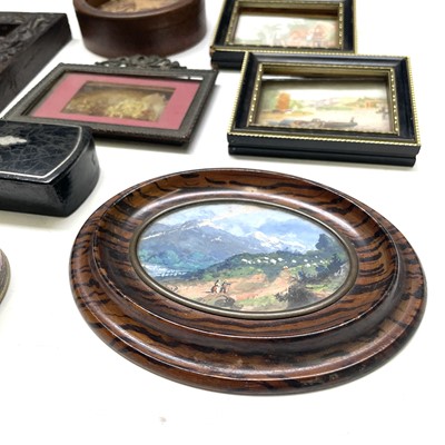Lot 40 - An oak small picture frame, 19th century,...