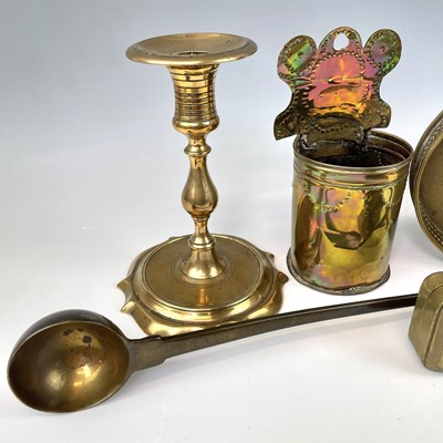 Lot 100 - An 18th century style brass baluster...