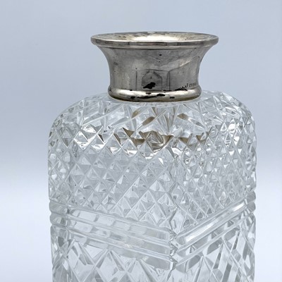Lot 52 - A pair of modern cut glass whisky decanters...
