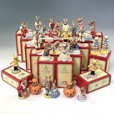 Lot 991 - Royal Doulton Bunnykins figures including Bath...