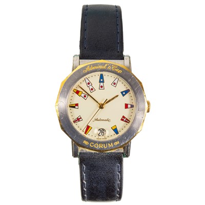 Lot 97 - A Corum Admiral's Cup 18ct bi-colour gold automatic gentleman's wristwatch.