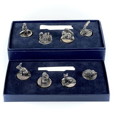 Lot 63 - A set of eight contemporary filled silver...