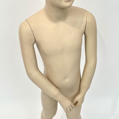 Lot 209 - A vintage child mannequin with stand, height...