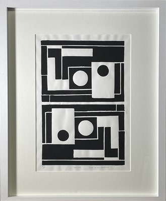 Lot 603 - Follower of Ben NICHOLSON Linocut 36 x 25cm