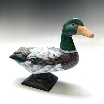 Lot 211 - A model of a Candian goose together with three...