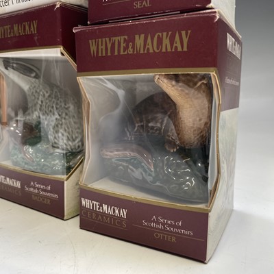 Lot 152 - Six ceramic bottles of whisky miniatures,...