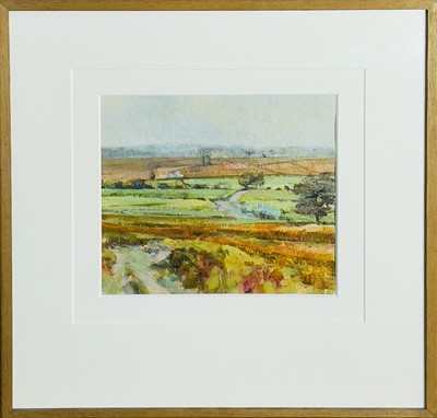 Lot 81 - Sarah ADAMS (1962) Road to Rieux Oil on paper...