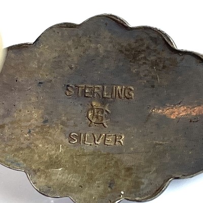Lot 50 - A Scottish silver and paste stone mounted...