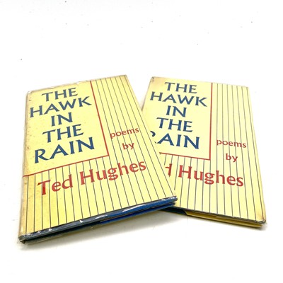 Lot 104 - TED HUGHES. 'The Hawk in the Rain,' first...