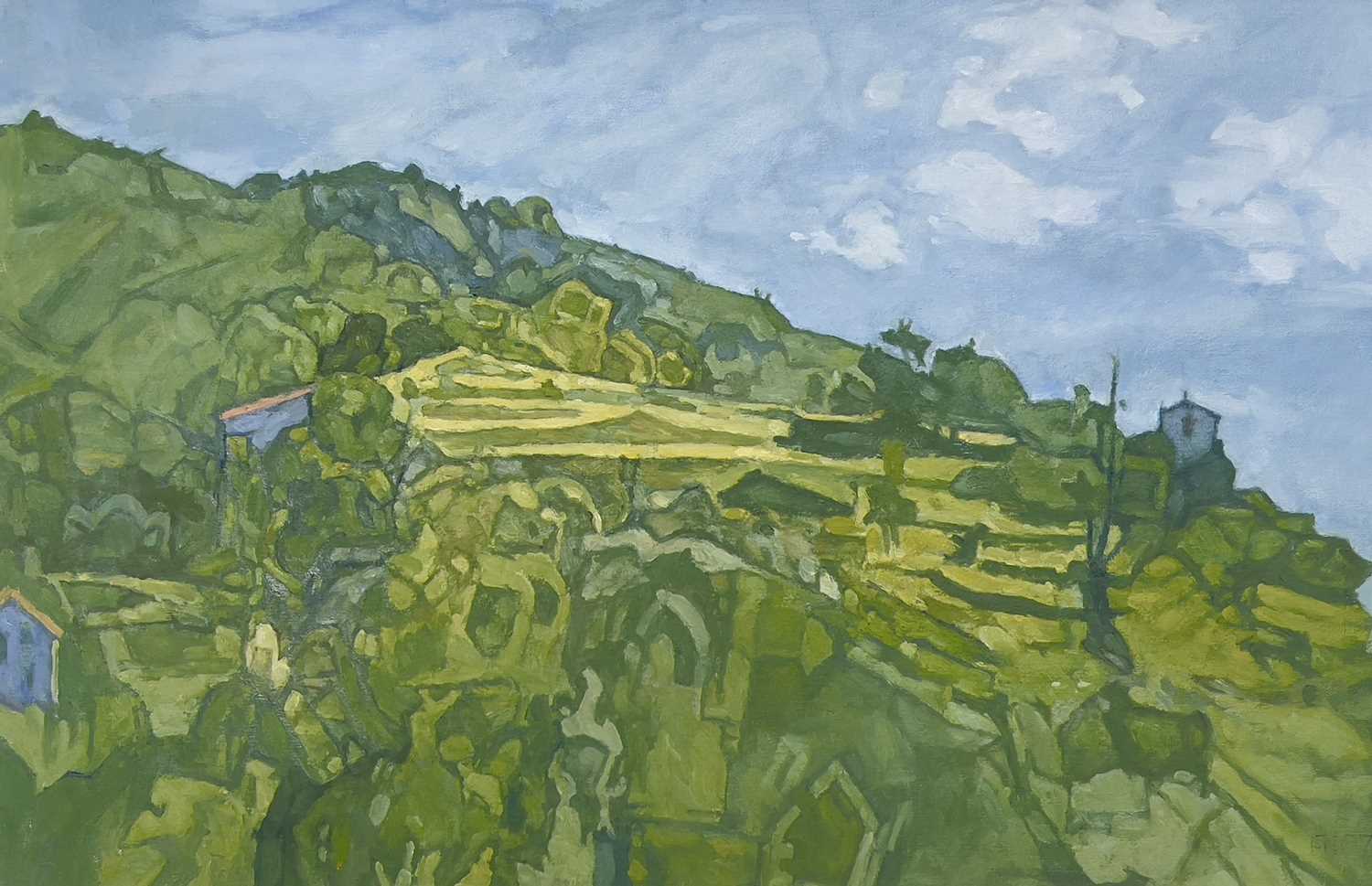 Lot 22 - Francis HEWLETT (1930-2012) Landscape Oil on...