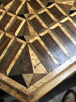 Lot 3026 - A good early Victorian specimen wood parquetry...