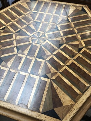 Lot 3026 - A good early Victorian specimen wood parquetry...