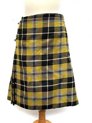 Lot 315 - A vintage Cornish tartan kilt, purchased by...