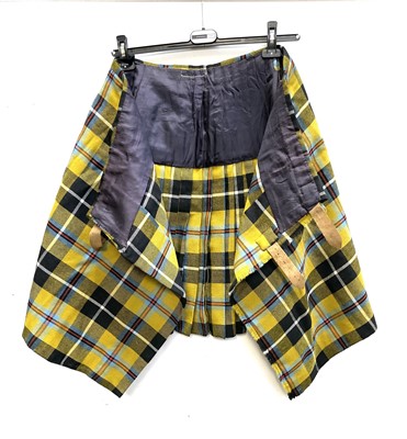Lot 315 - A vintage Cornish tartan kilt, purchased by...