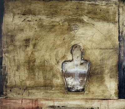 Lot 363 - John EMANUEL (1930) Torso Mixed media 53x61cm