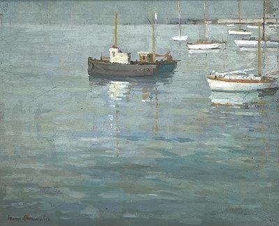 Lot 329 - Mary REMINGTON (1910-2003) Calm Torbay Oil on...