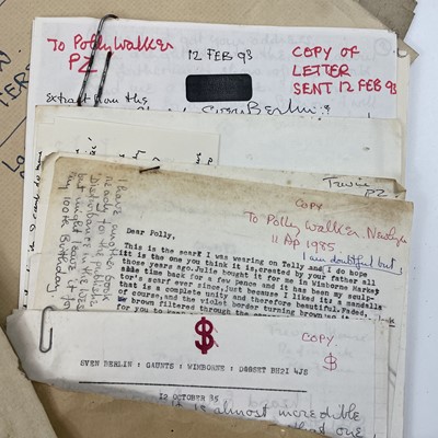 Lot 218 - Sven BERLIN (1911-1999) A box of letters to...