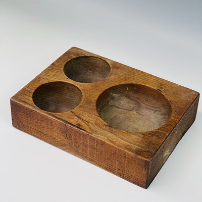 Lot 171 - A late Victorian elm mould or cash tray, width...