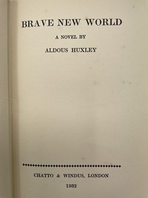Lot 124 - ALDOUS HUXLEY. 'A Brave New World,' first...