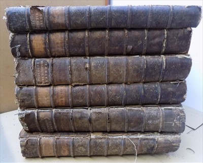 Lot 116 - SAURIN (M) "Discours Historiques..." 6 vols,...