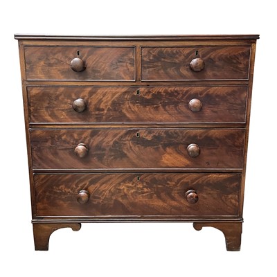 Lot 3121 - A mahogany chest of drawers, 19th century,...