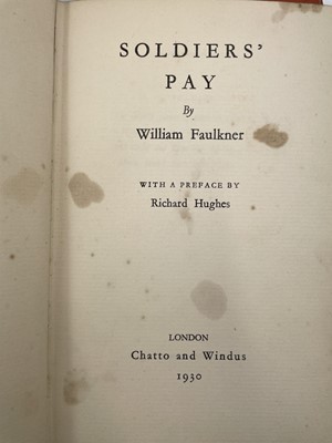 Lot 127 - WILLIAM FAULKNER. 'Soldiers Pay,' first UK...