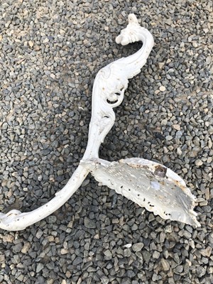 Lot 605 - Victorian circular cast iron table with...