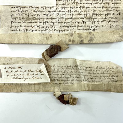 Lot 61 - CORNWALL INTEREST. Henry VII, a grant of lands...