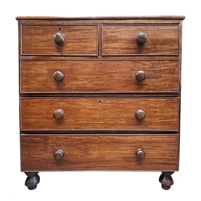 Lot 3123 - A Victorian mahogany chest of drawers, with...