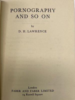 Lot 129 - D. H. LAWRENCE. 'Pornography and So On,' first...