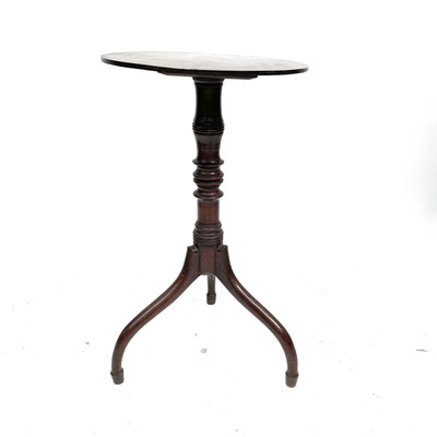 Lot 3129 - A George III mahogany tripod table, the...