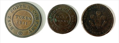 Lot 562 - Cornish 19th Century Tokens (3)