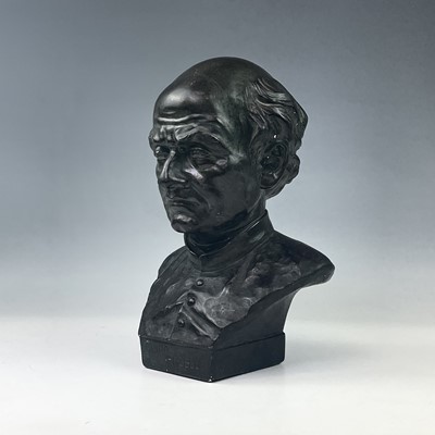 Lot 233 - A plaster cast bust of Guido Gezelle signed G...