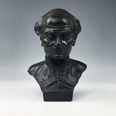 Lot 233 - A plaster cast bust of Guido Gezelle signed G...