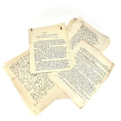 Lot 417 - Sven BERLIN (1911-1999)   Early writing. Two...