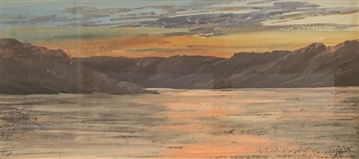 Lot 260 - W. H. JOHN (British, 20th Century) Sunset...