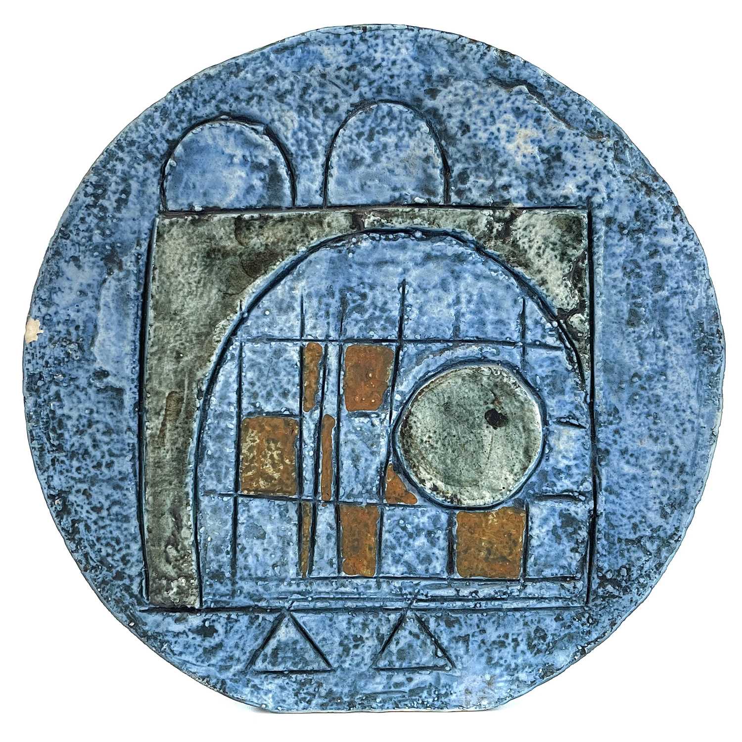 Lot 826 A Troika pottery wheel vase, with geometric