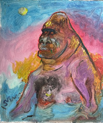 Lot 416 - Sven BERLIN (1911-1999) Untitled (Gorilla) Oil...