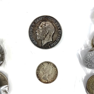 Lot 2 - Great Britain various Silver Coins, Medal and Foreign Coinage.