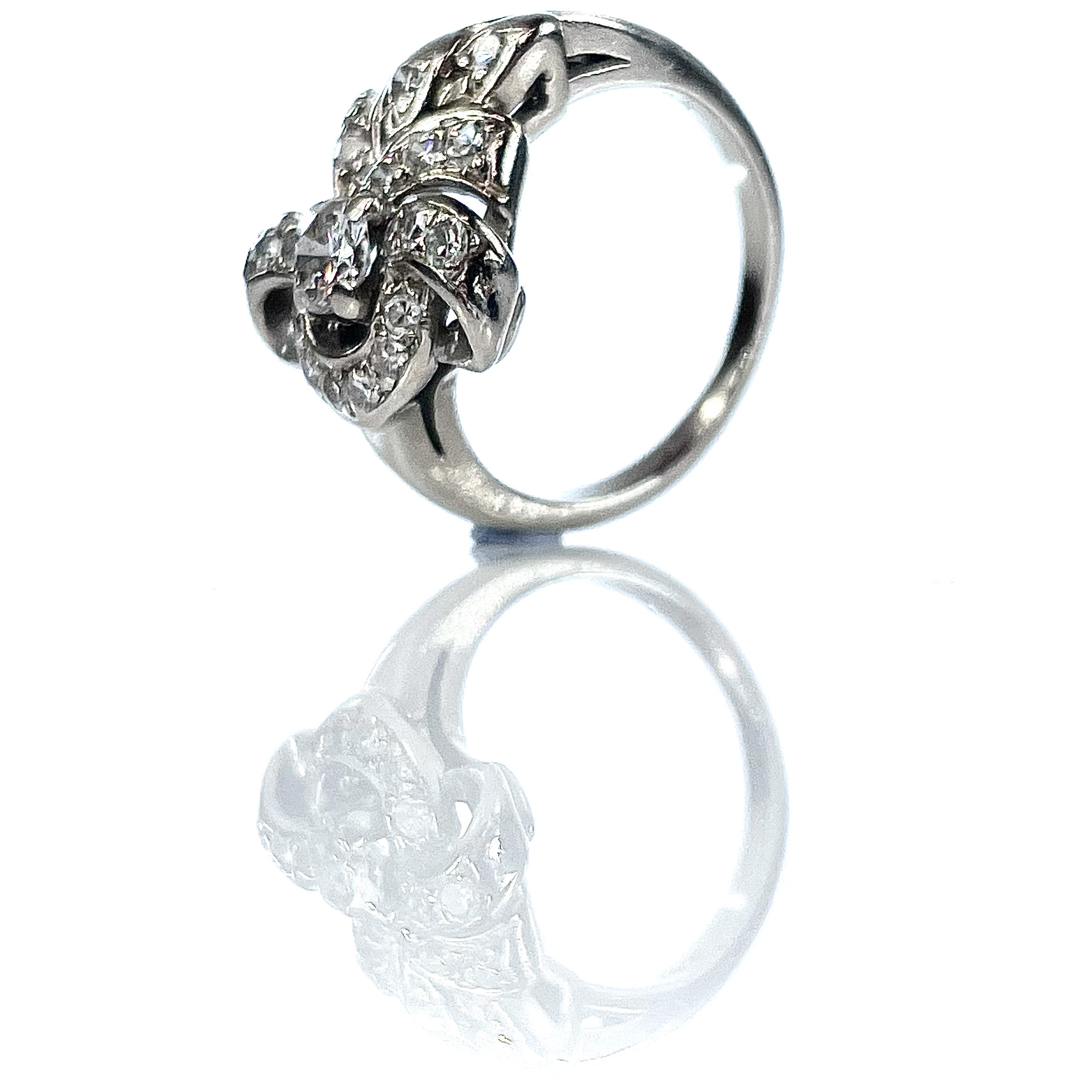 0.33Ct Diamond Dress Ring In 9ct White Gold