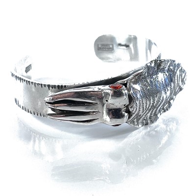 Lot 249 - A 999 fine silver Newlyn Cuttlefish bangle by...