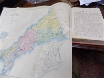 Lot 112 - KELLY'S DIRECTORY "Cornwall." large col map,...