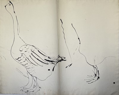 Lot 449 - Sven BERLIN (1911-1999) Untitled (Goose) Ink...