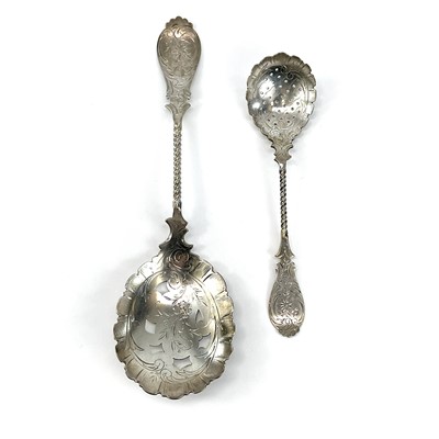 Lot 196 - Two late 19th century Dutch silver pierced...