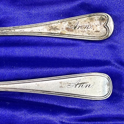 Lot 180 - An Edwardian silver cased christening knife...
