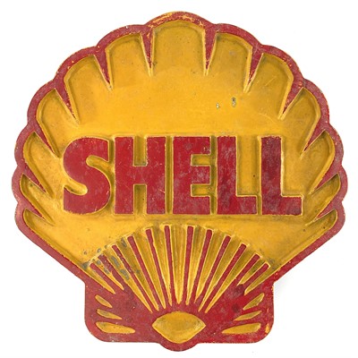 Lot 96 - A Shell aluminium advertisement plaque, in...